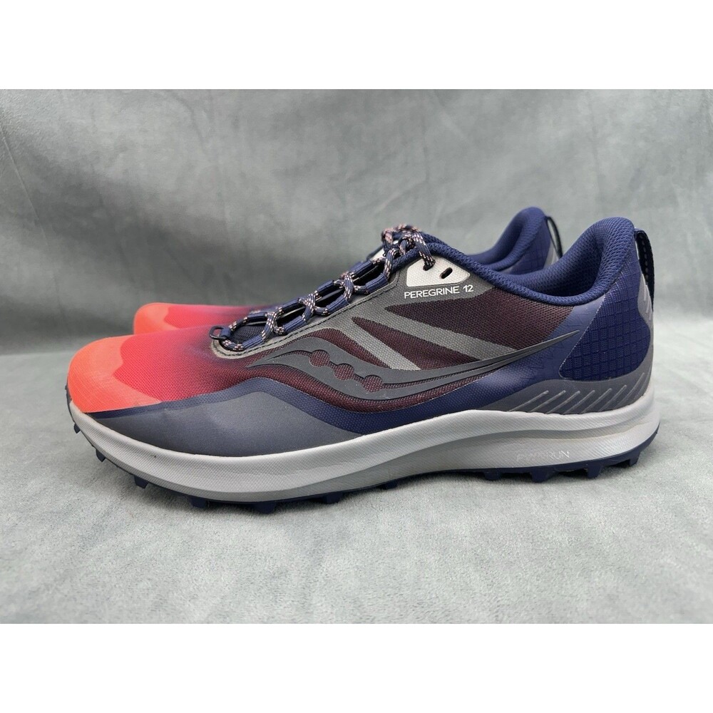 Saucony Peregrine 12 Trail Running Mens 12 S20737-70 Sneaker Shoes Gray Blue